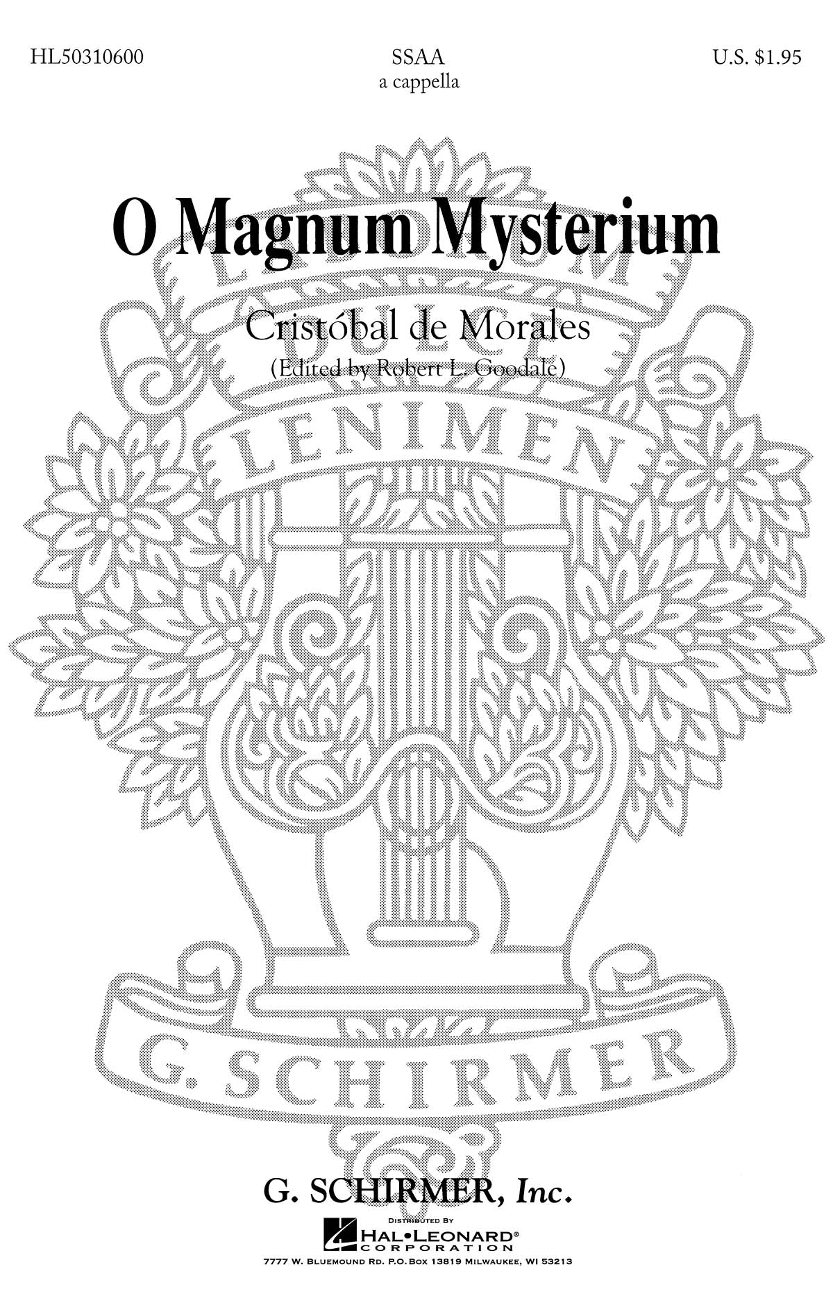 Morales: O Magnum Mysterium (O Great Mystery)