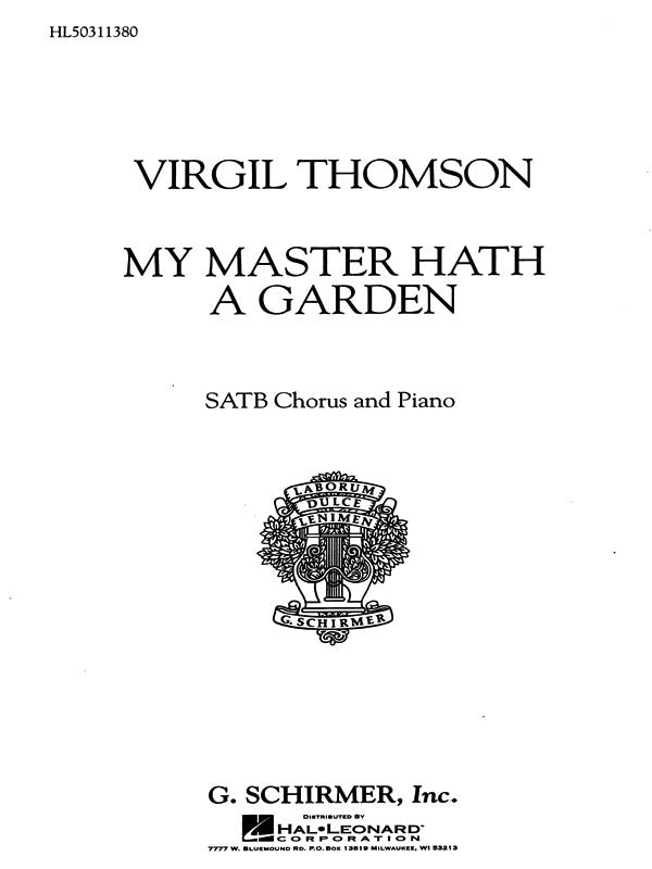 Epstein: My Master Hath a Garden