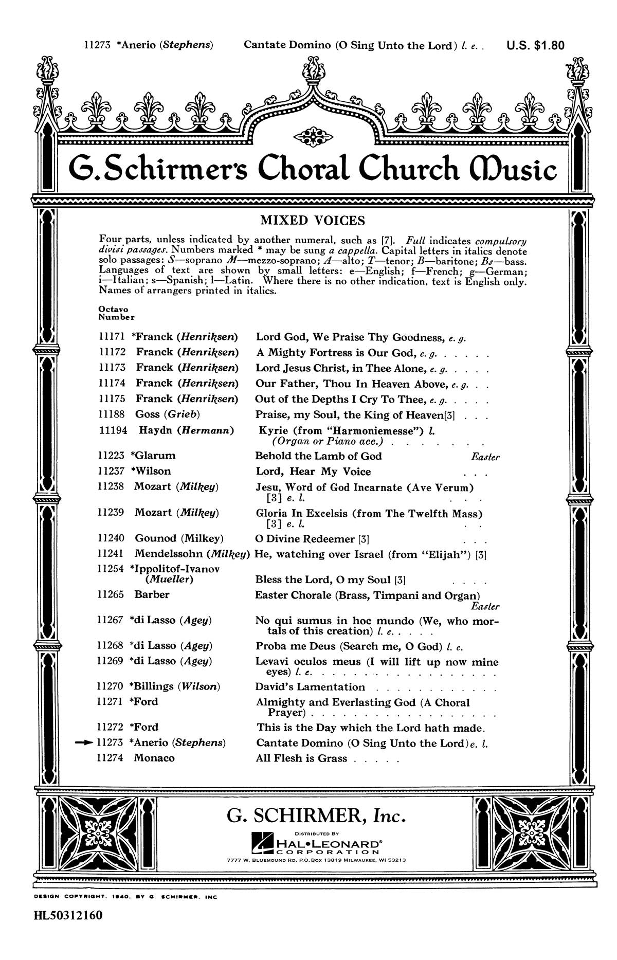 Anerio: Cantate Domino - O Sing Unto The Lord