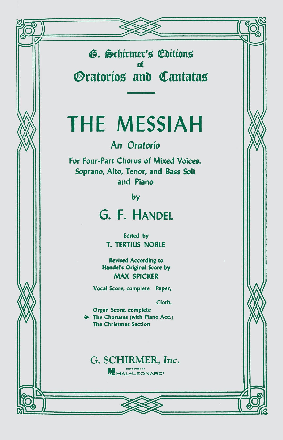 Händel: Messiah (Oratorio, 1741)