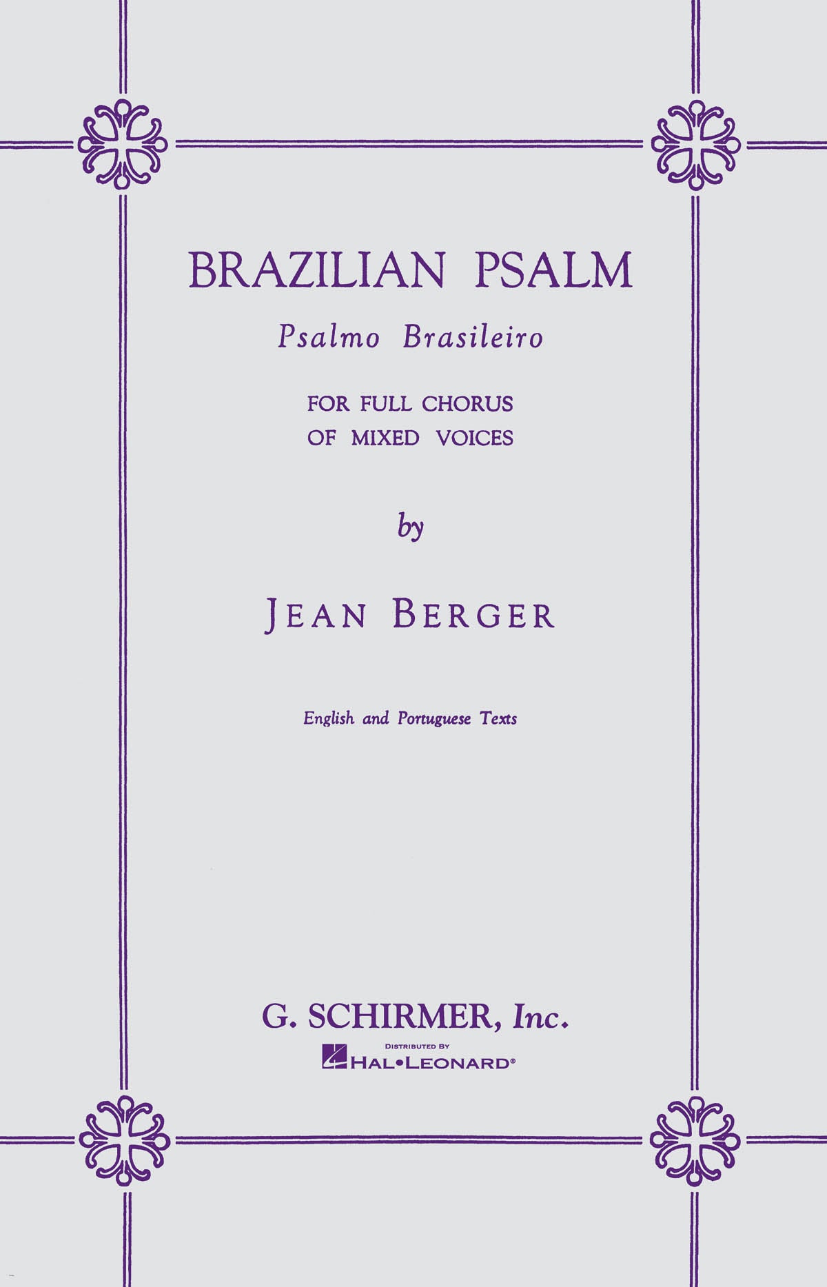 Berger: Brazilian Psalm