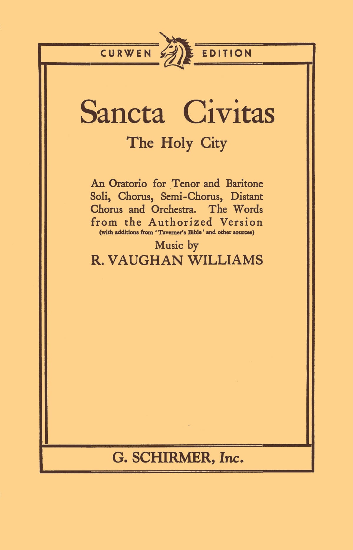 Williams: Sancta Civitas (The Holy City)