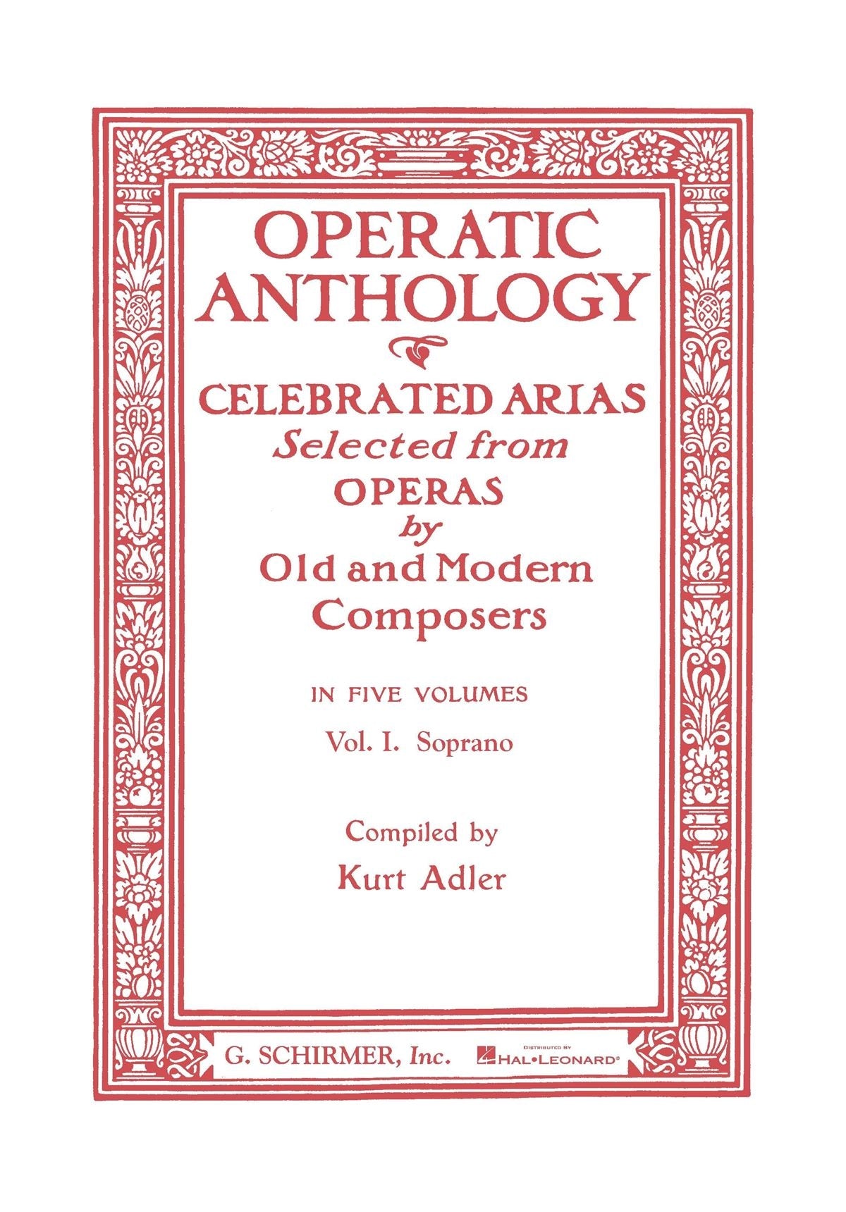 Operatic Anthology - Volume 1