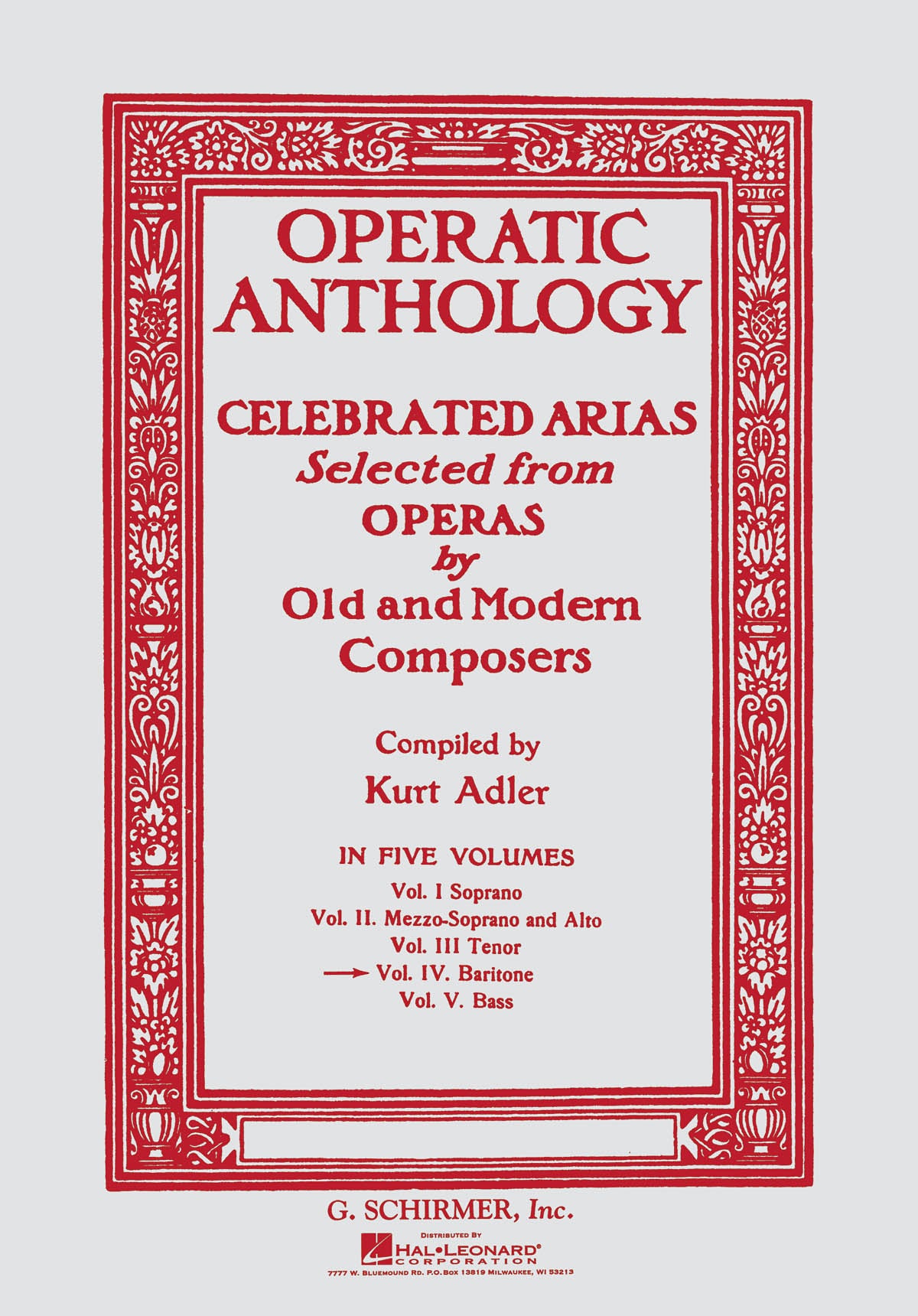 Operatic Anthology - Volume 4