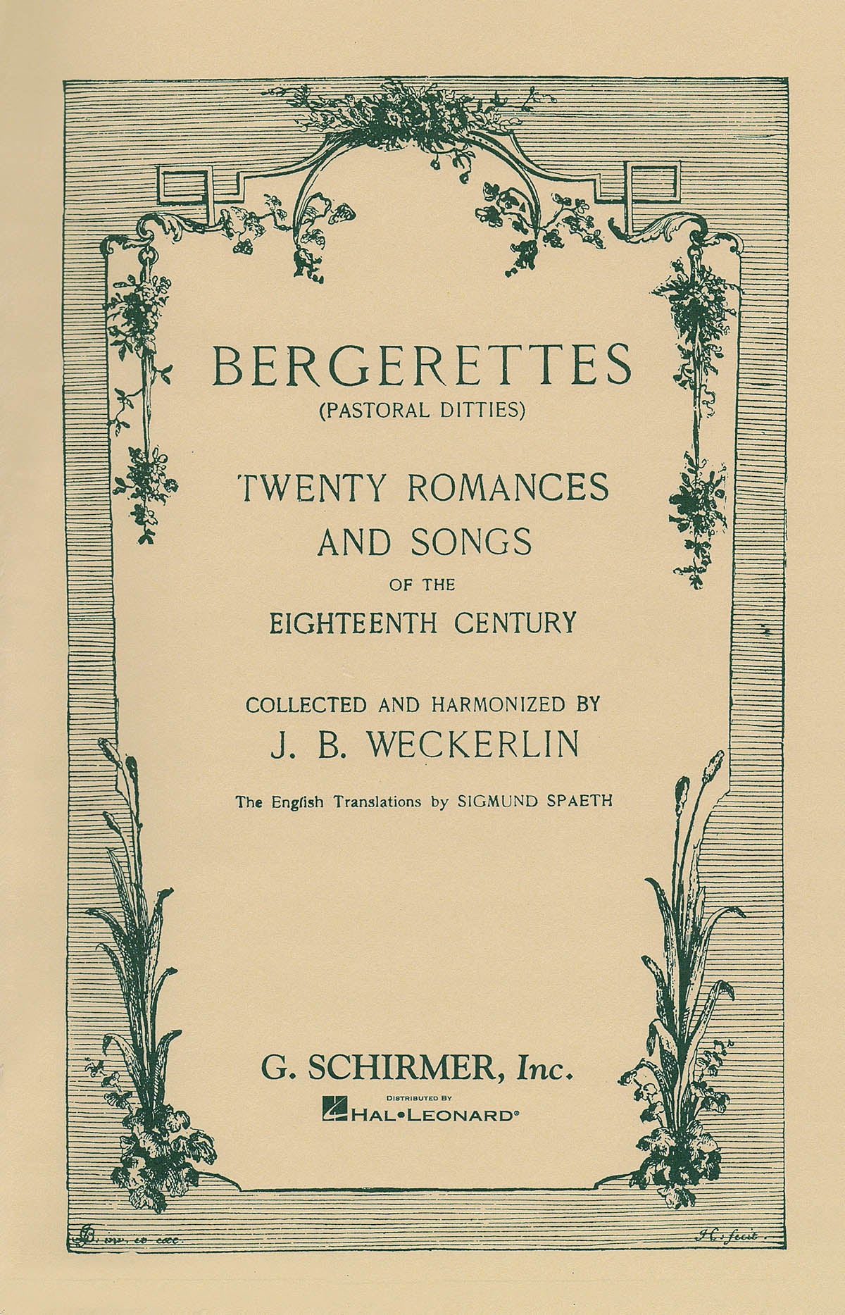 Weckerlin: Bergerettes - Pastoral Ditties