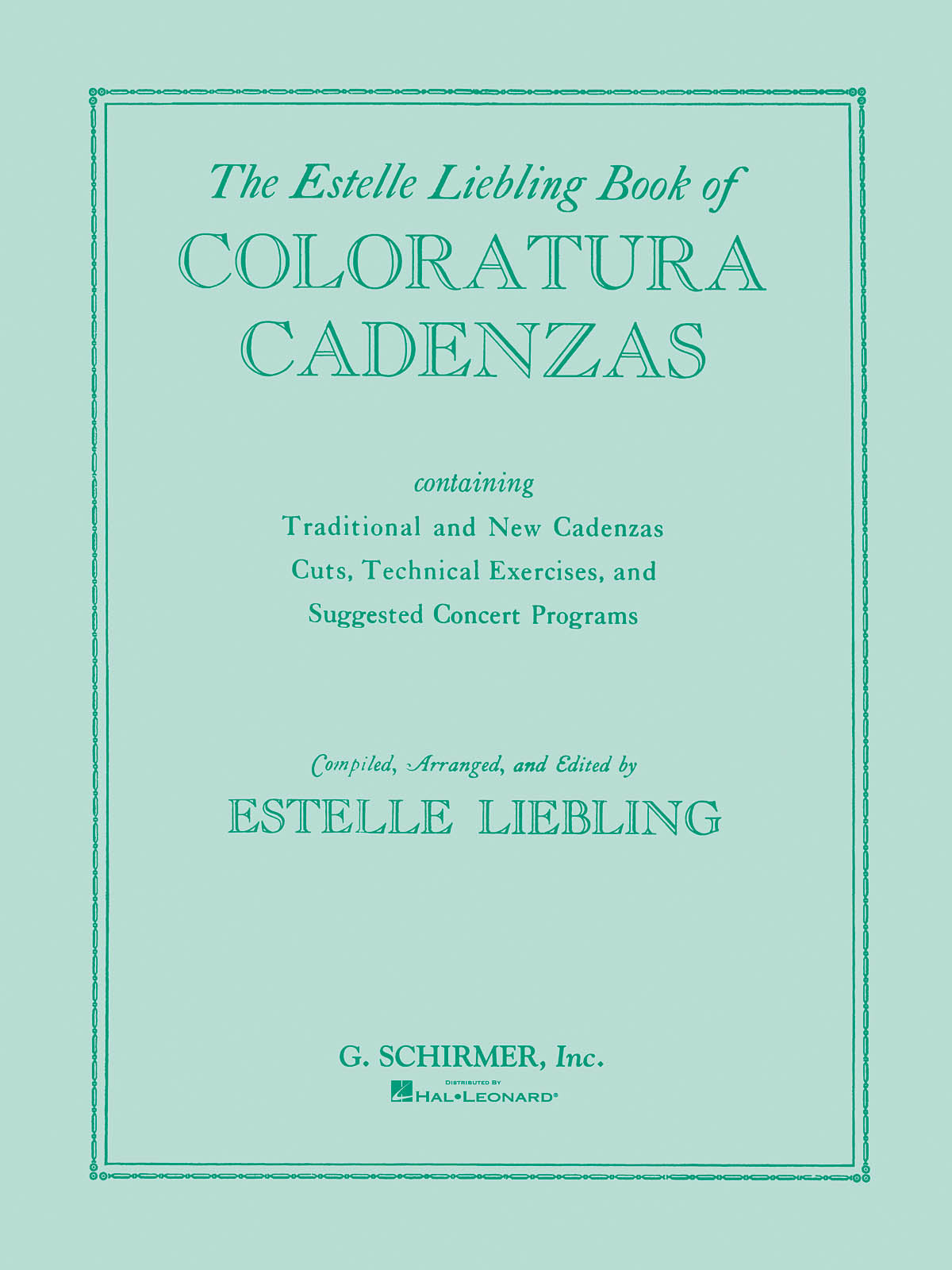 Liebling: Coloratura Cadenzas