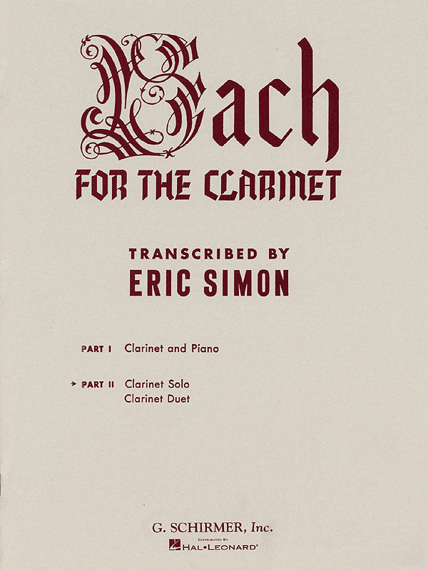 Bach: Bach For The Clarinet - Part 2