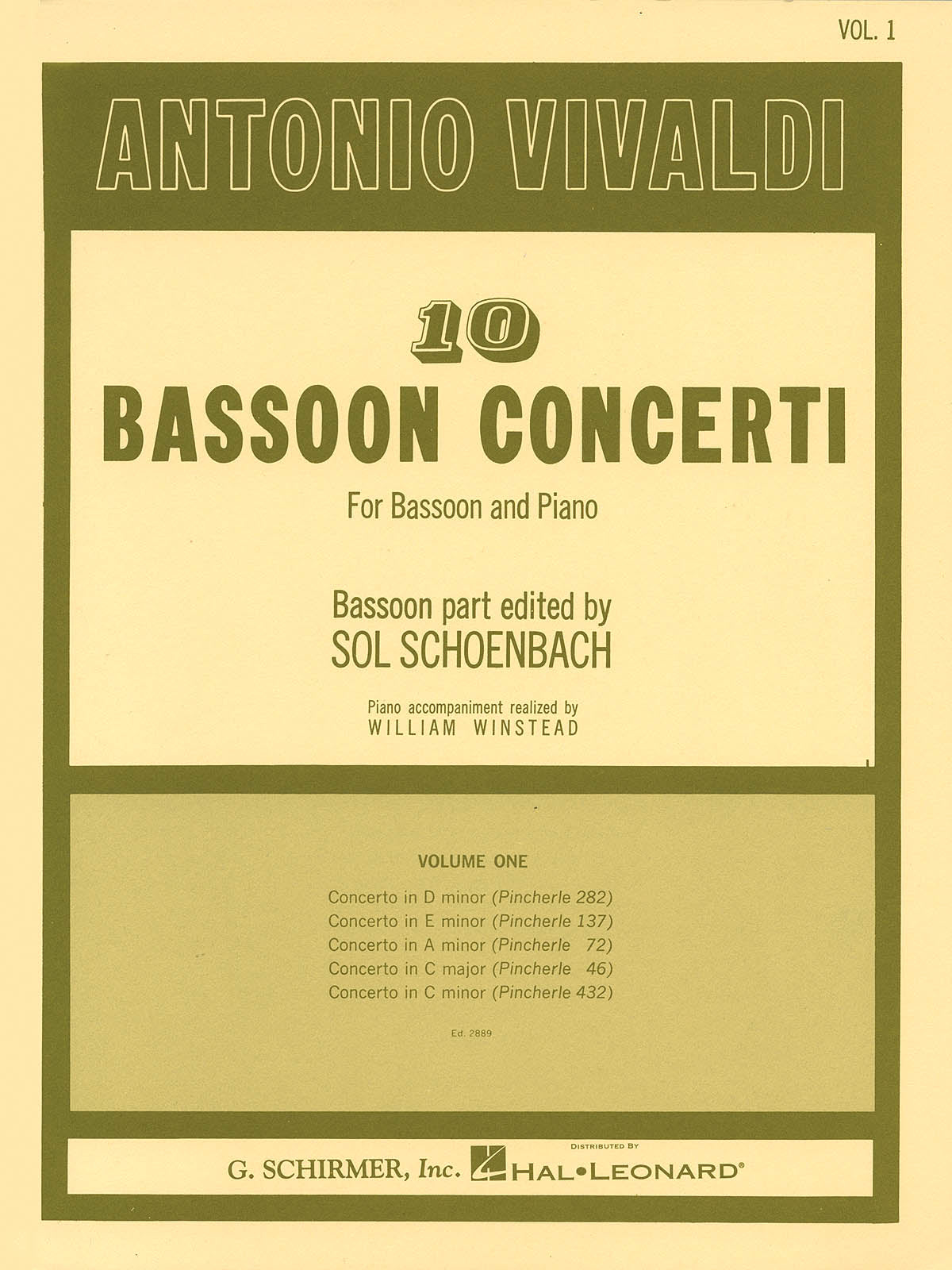 Vivaldi: 10 Bassoon Concerti, Vol. 1
