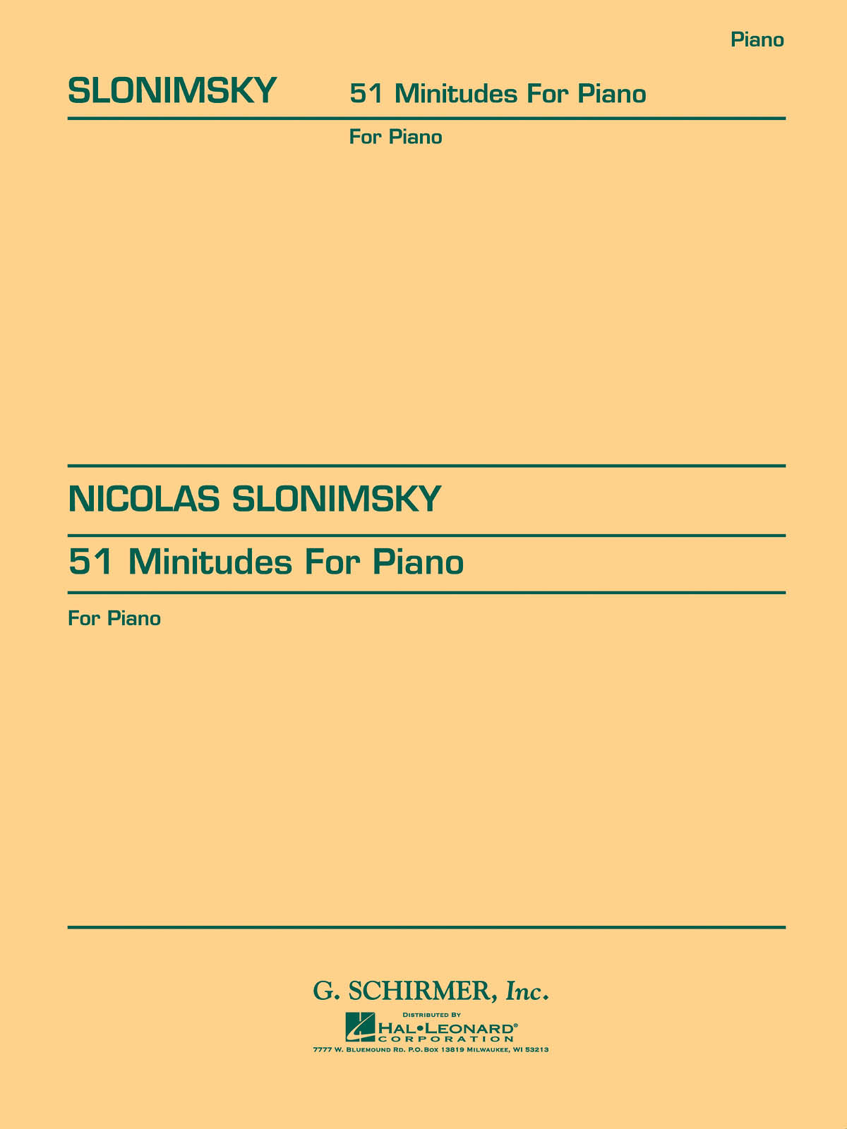 Slonimsky: 51 Minitudes