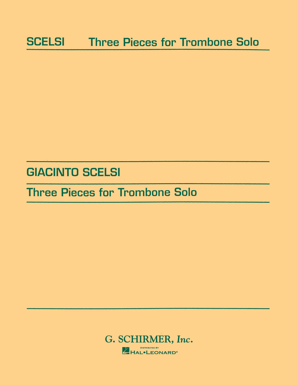 Scelsi: Three pieces for Trombone Solo (1956)