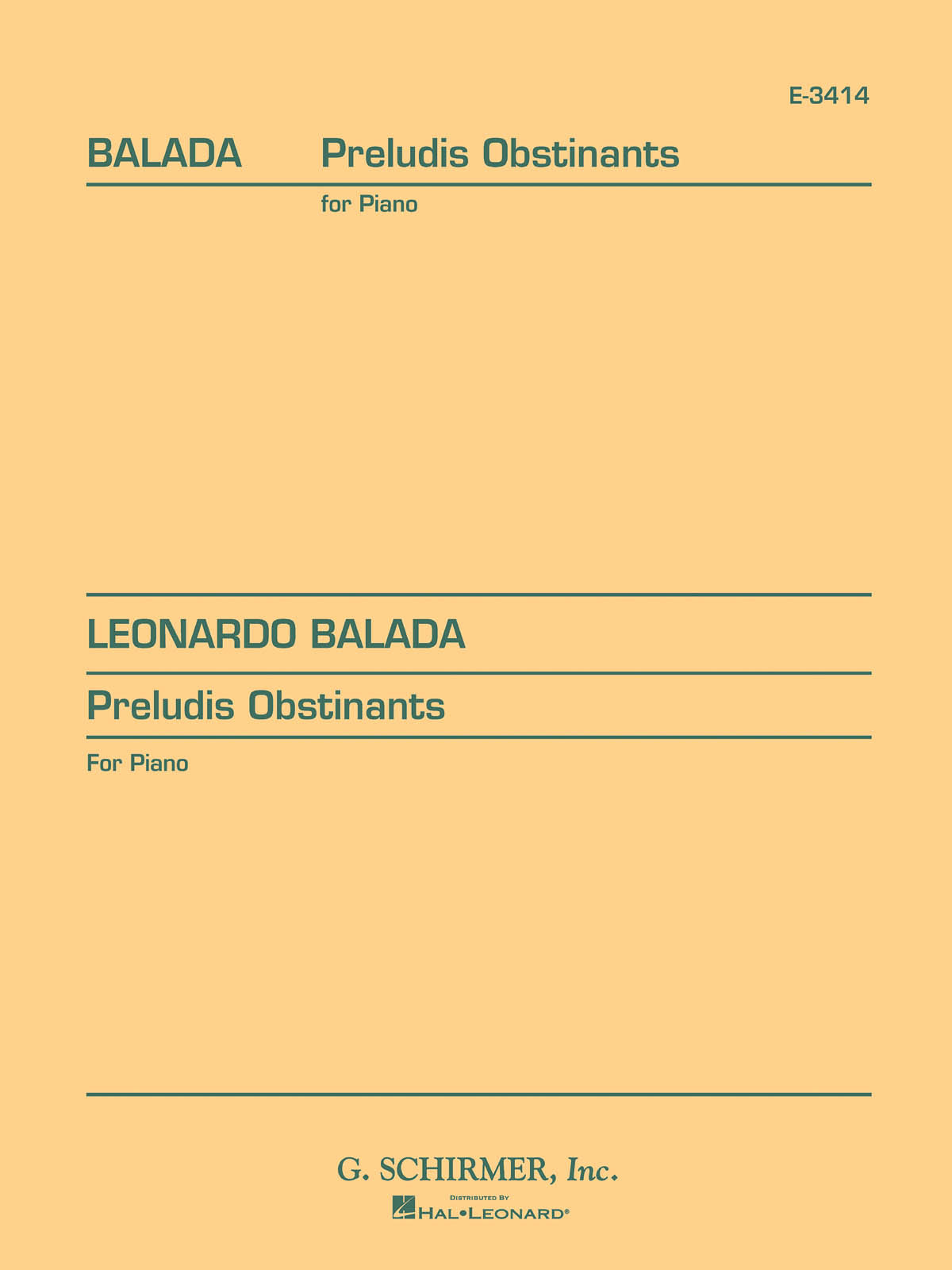 Balada: Preludis Obstinants