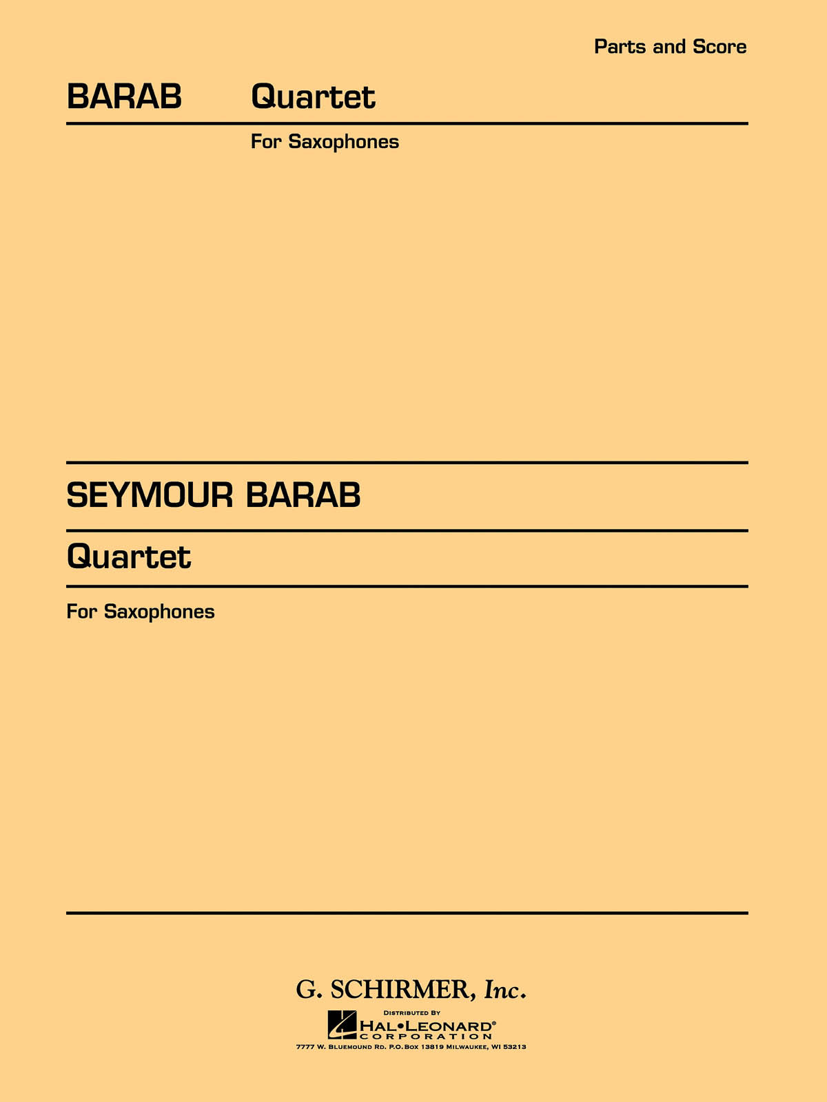 Barab: Quartet for Saxophones