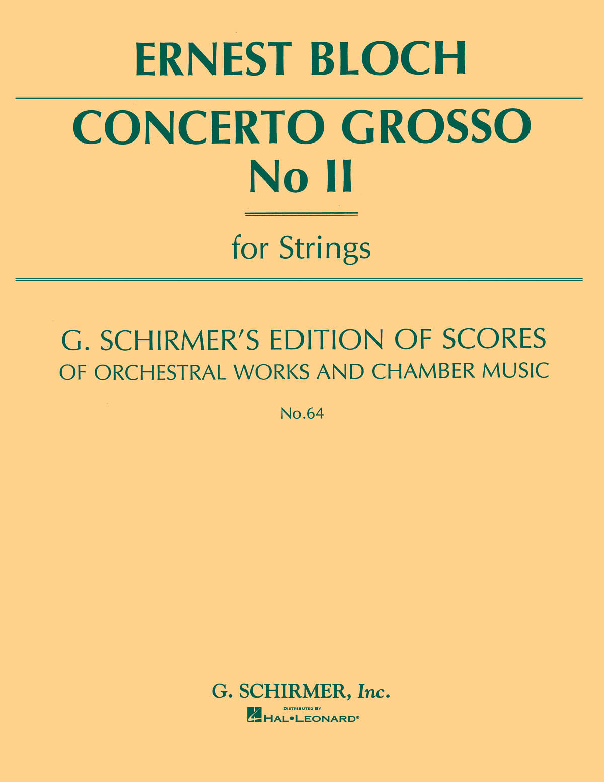 Bloch: Concerto Grosso No. 2
