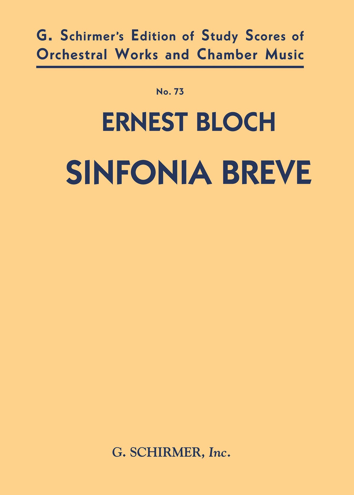 Bloch: Sinfonia Breve