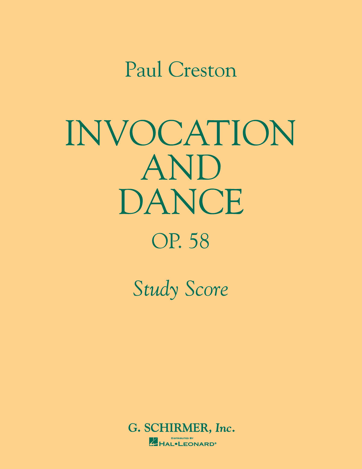 Creston: Invocation and Dance, Op. 58