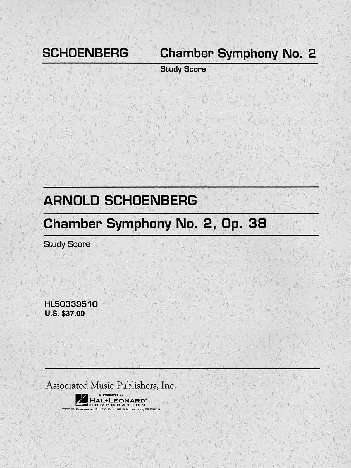Schönberg: Chamber Symphony No. 2, Op. 38