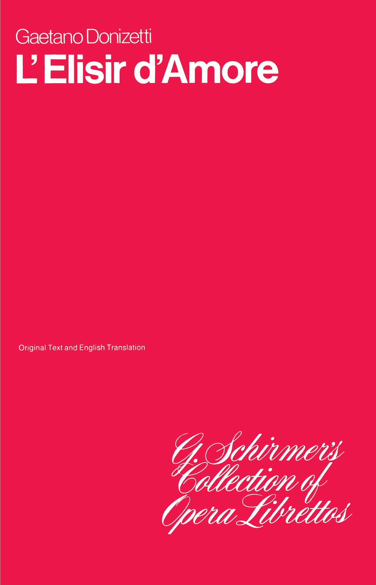 Donizetti: L'elisir d'amore
