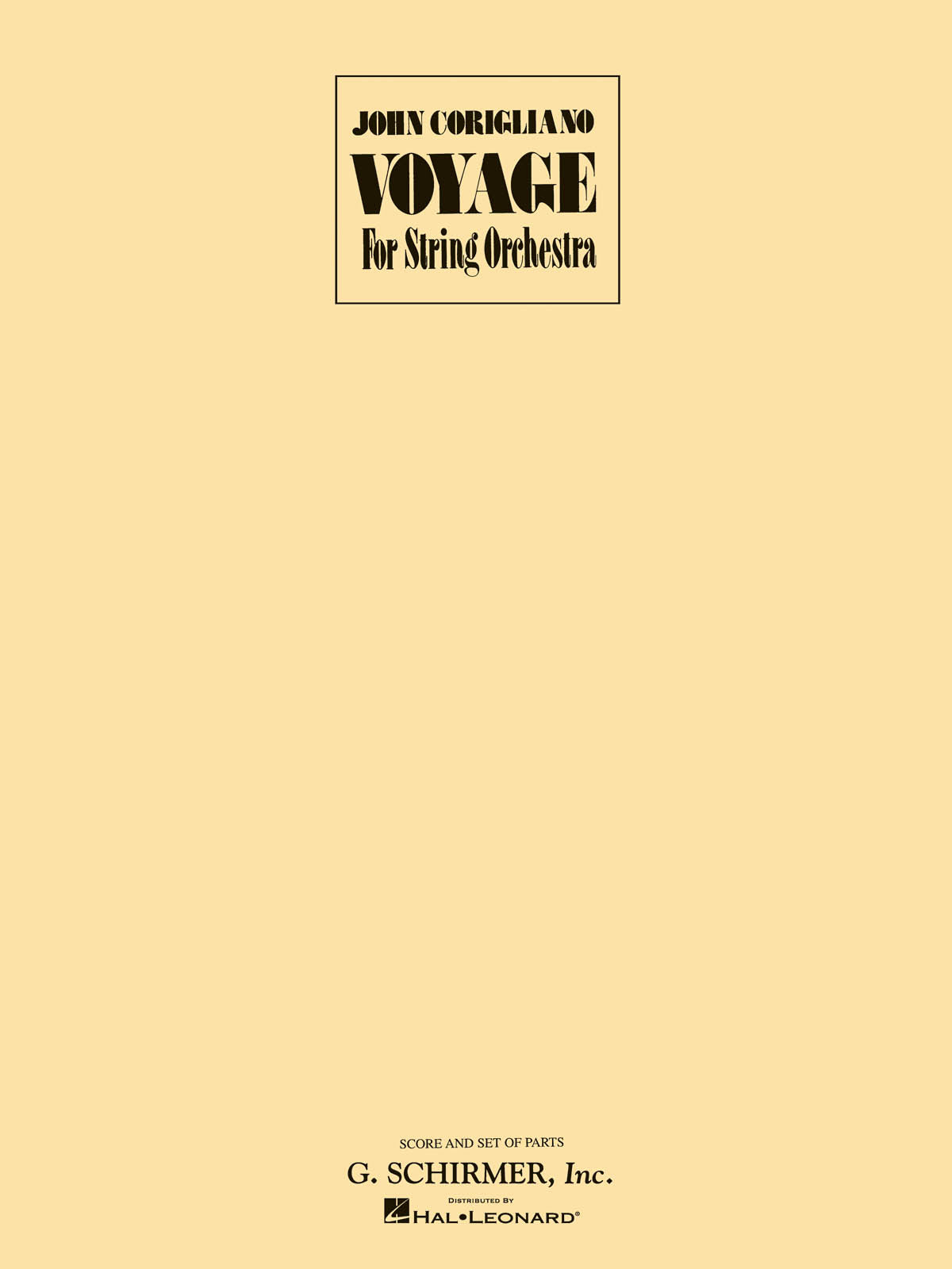 Corigliano: Voyage