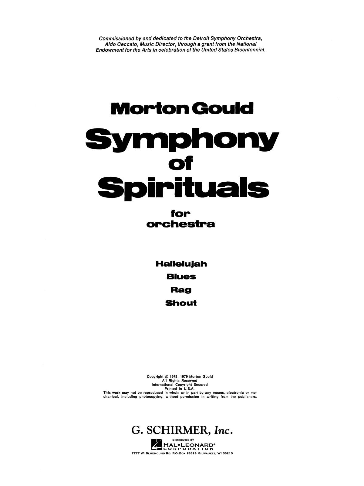 Gould: Symphony of Spirituals