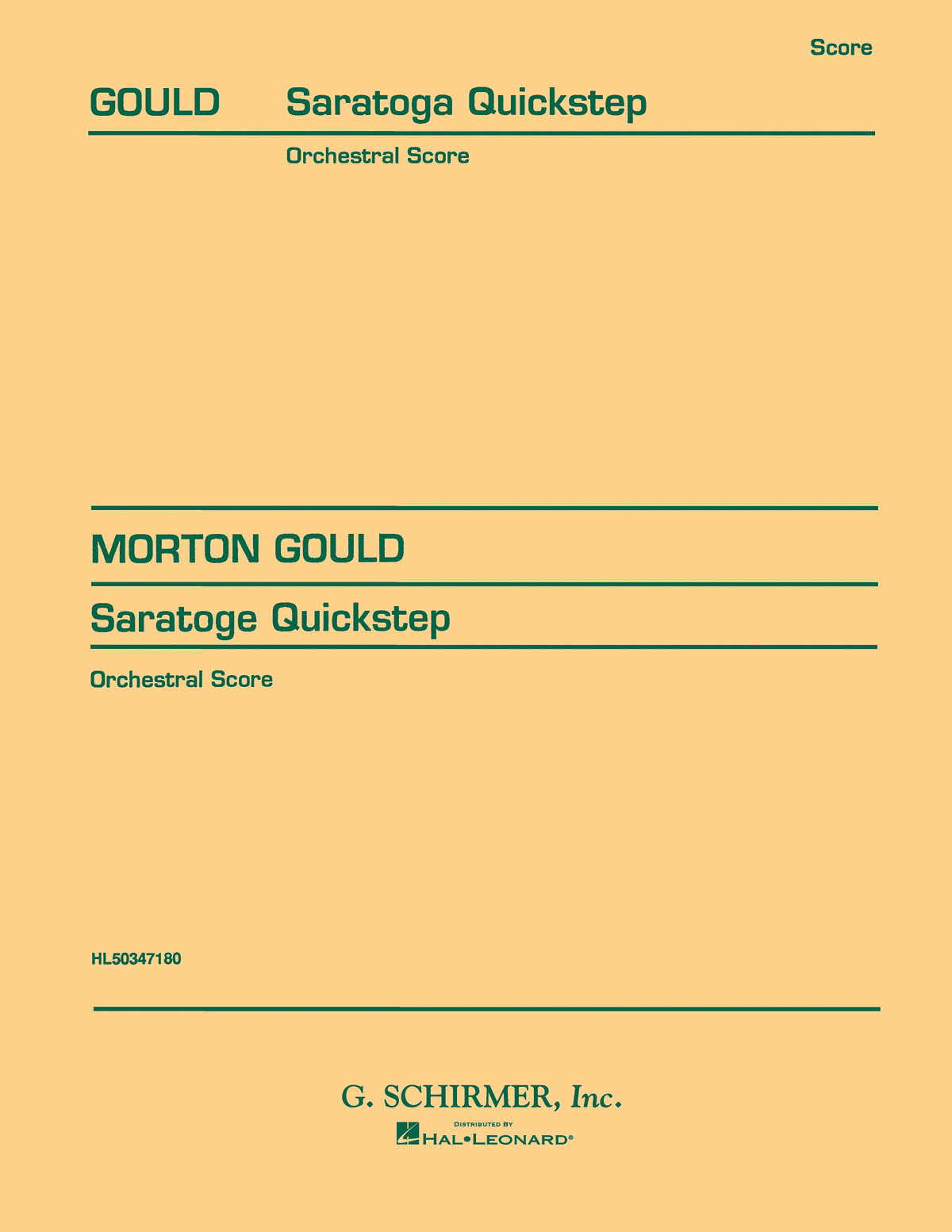 Gould: V. Saratoga Quickstep