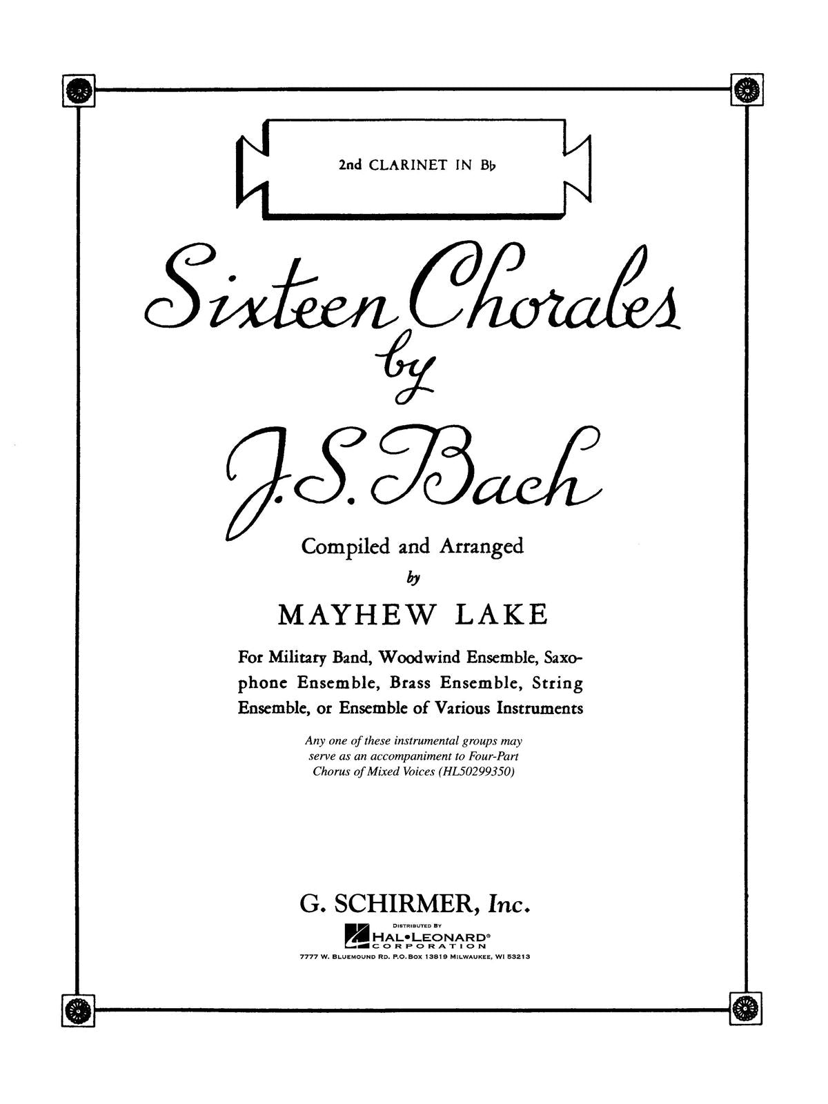 Bach: Sixteen Chorales