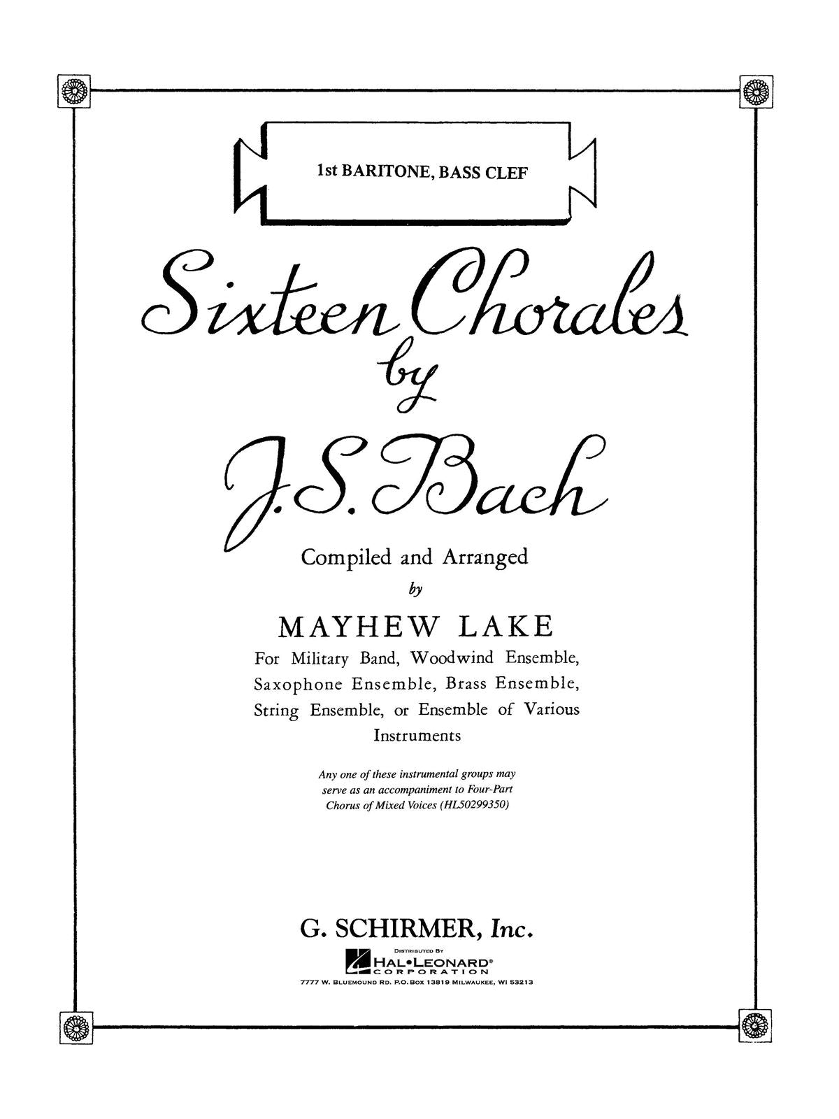 Bach: Sixteen Chorales