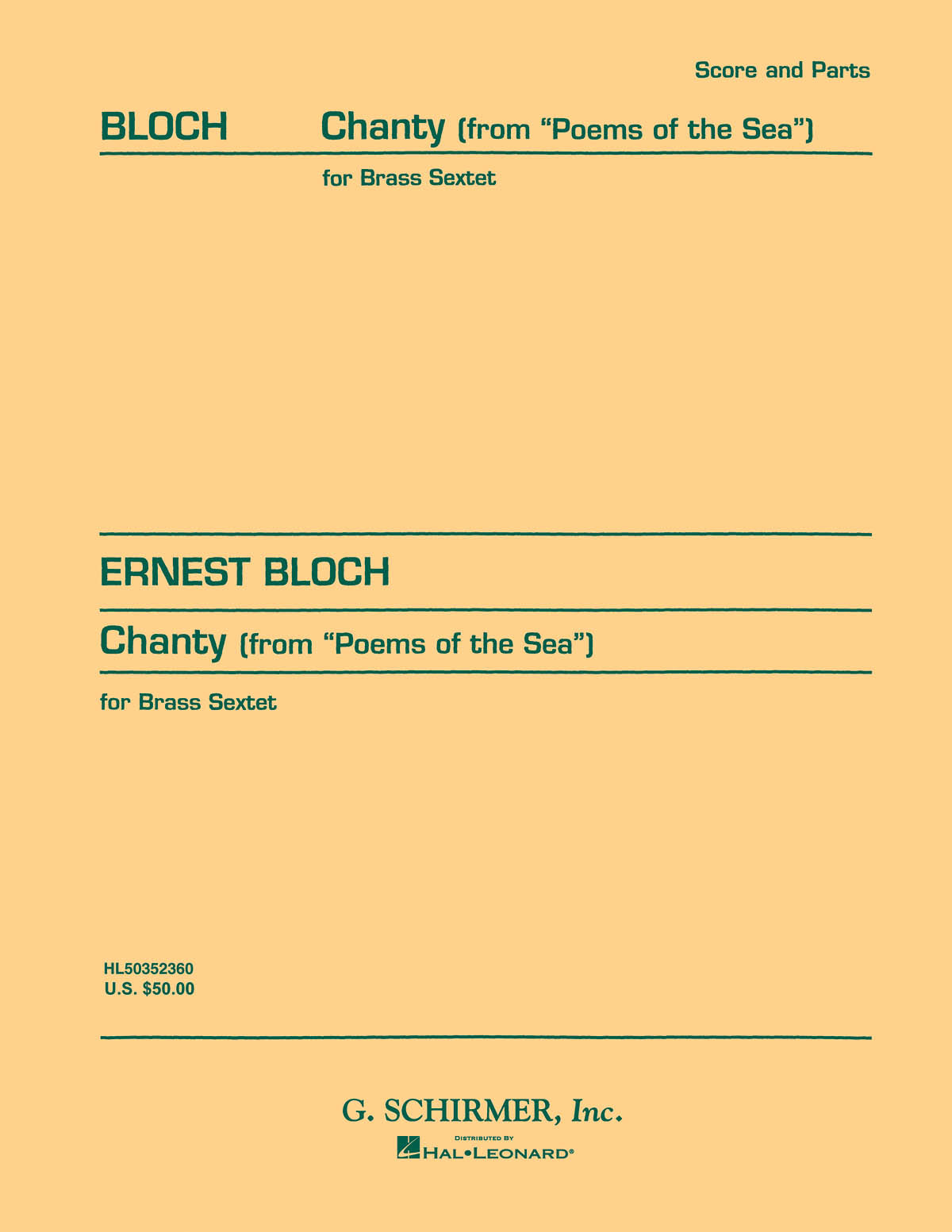 Bloch: Chanty (from Poems of the Sea)
