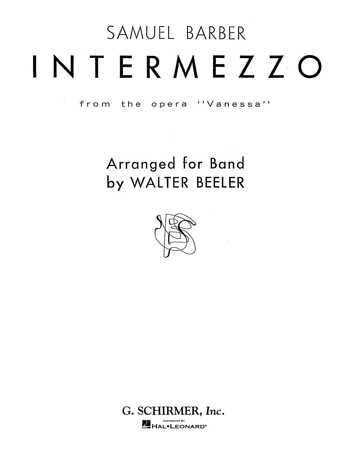 Barber: Intermezzo, Op. 32