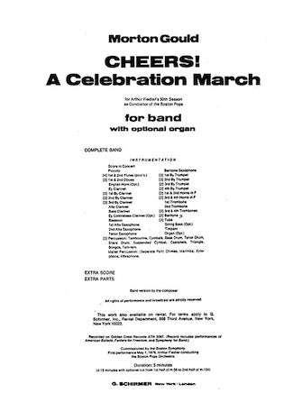 Gould: Cheers! A Celebration March