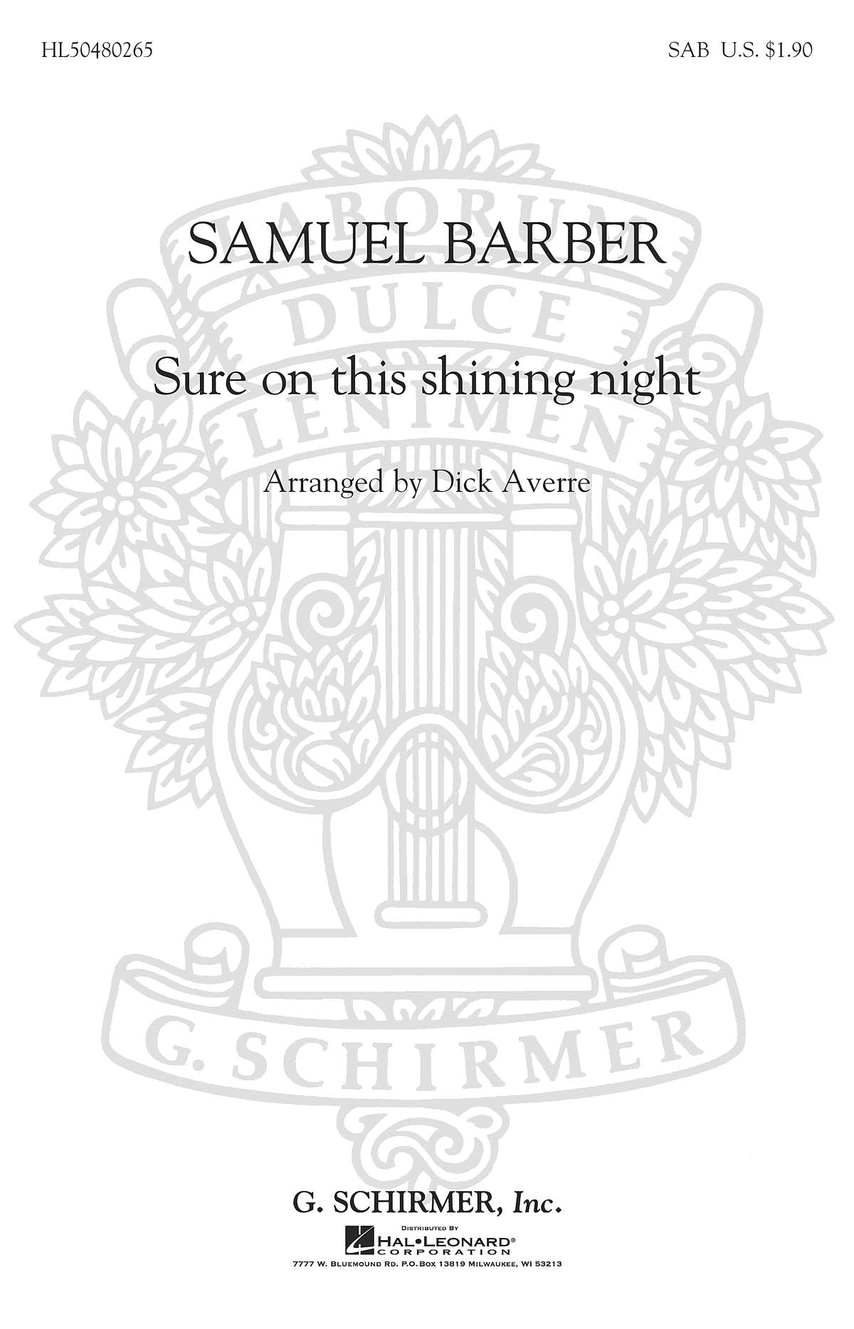 Barber: Sure on This Shining Night