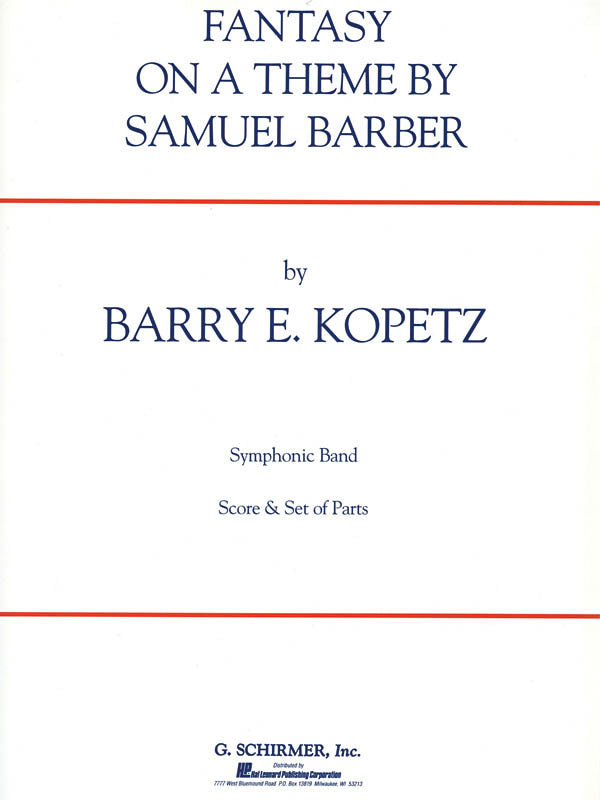Kopetz: Fantasy on a Theme by Samuel Barber