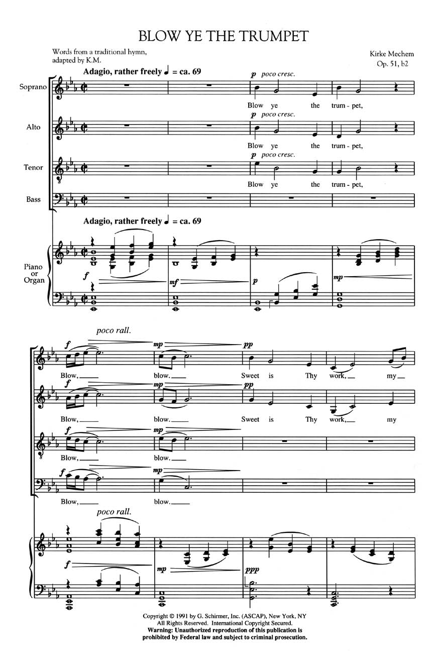 Mechem: Blow Ye the Trumpet