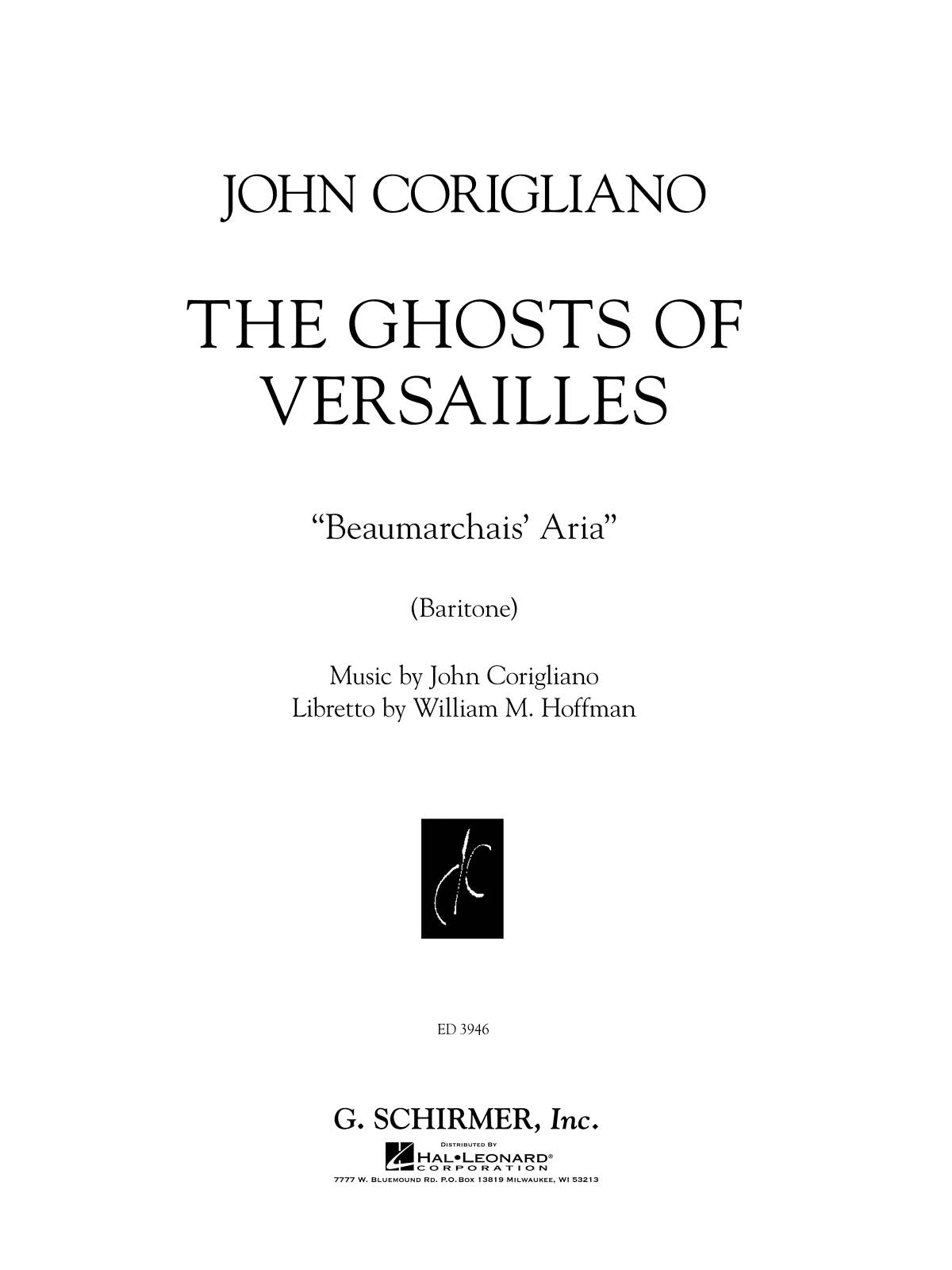 Corigliano: Beaumarchais' Aria