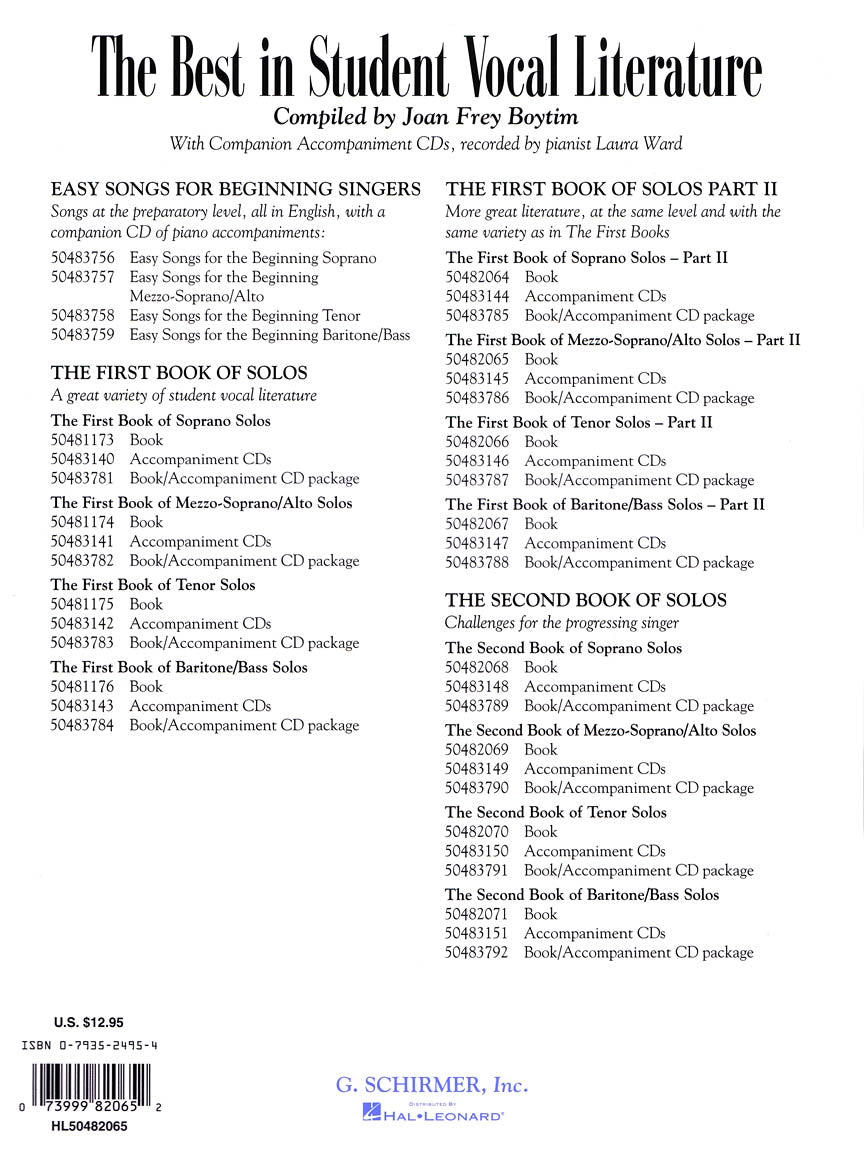 The First Book of Mezzo-Soprano/Alto Solos Part II