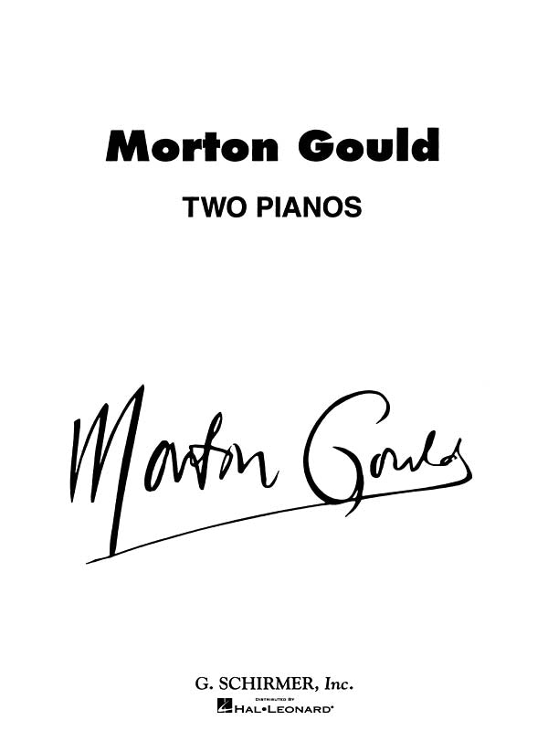 Gould: Two Pianos