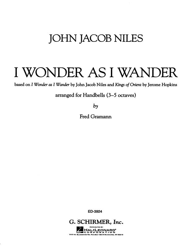 Niles: I Wonder As I Wander