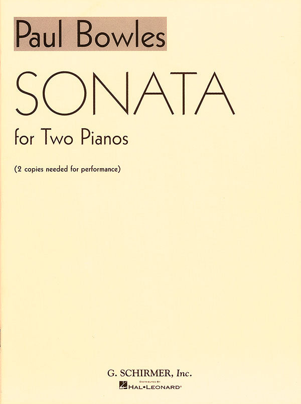 Bowles: Sonata for 2 Pianos