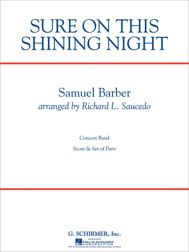 Barber: Sure On This Shining Night - Full Score