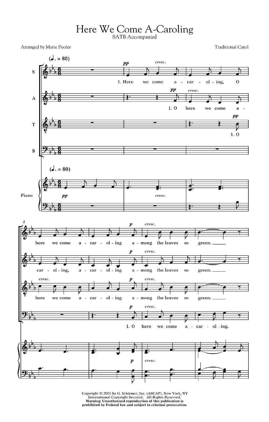 Traditional: Here We Come A-Caroling