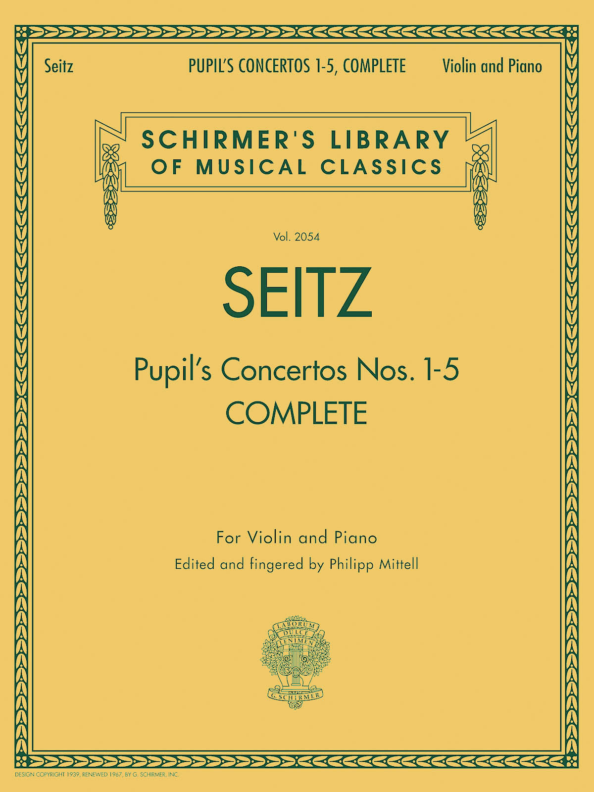 Seitz: Pupil's Concertos 1-5 Complete