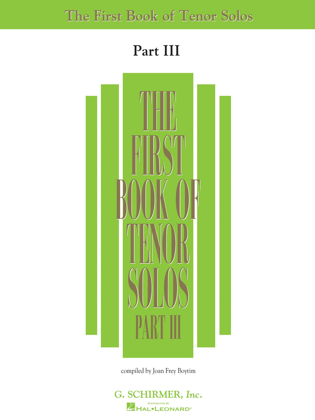 First Book of Tenor Solos - Part III