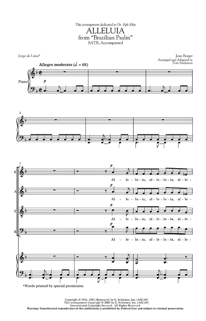 Berger: Alleluia