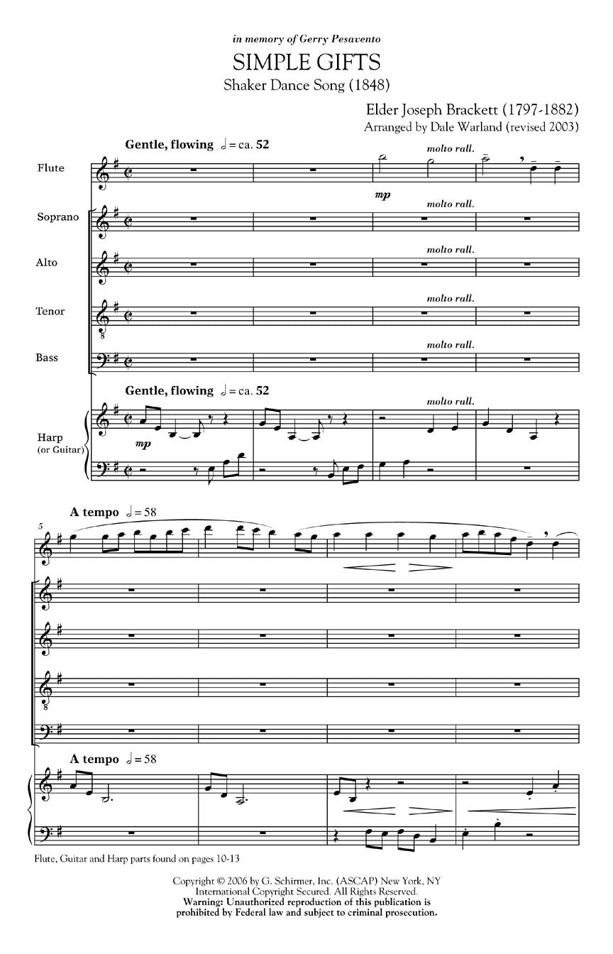 Song: Simple Gifts