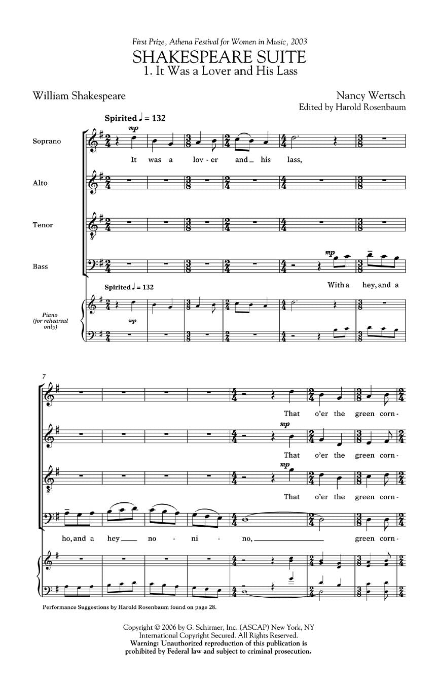 Wertsch: Shakespeare Suite
