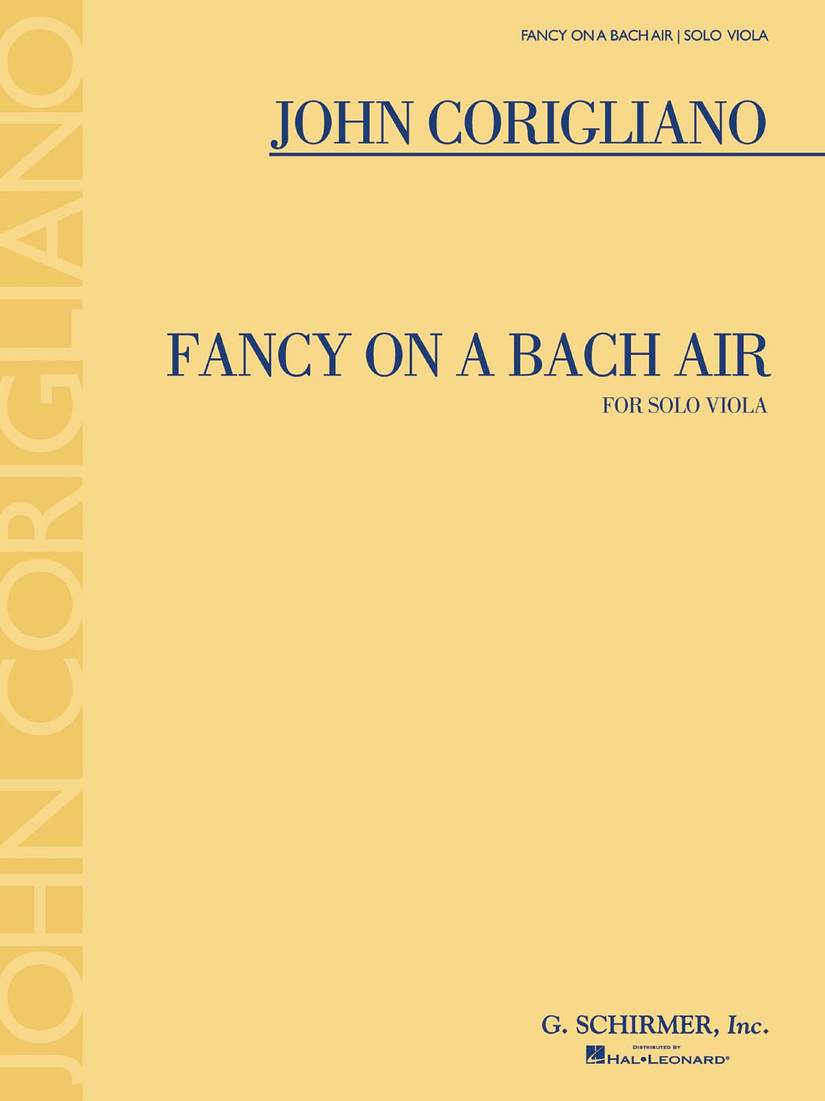 Corigliano: Fancy On A Bach Air