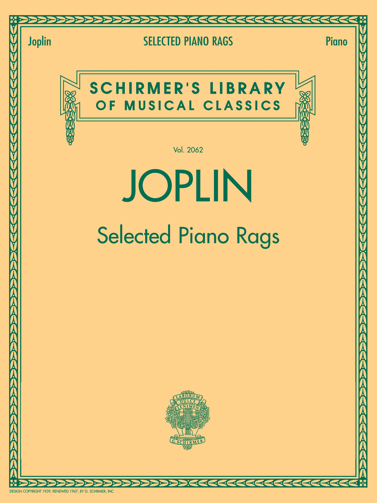 Joplin: Selected Piano Rags