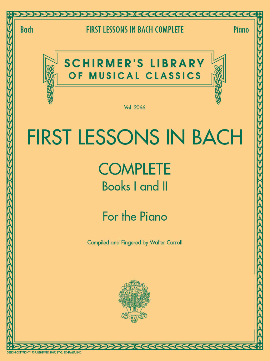 Bach: First Lessons in Bach Complete Books 1 and 2
