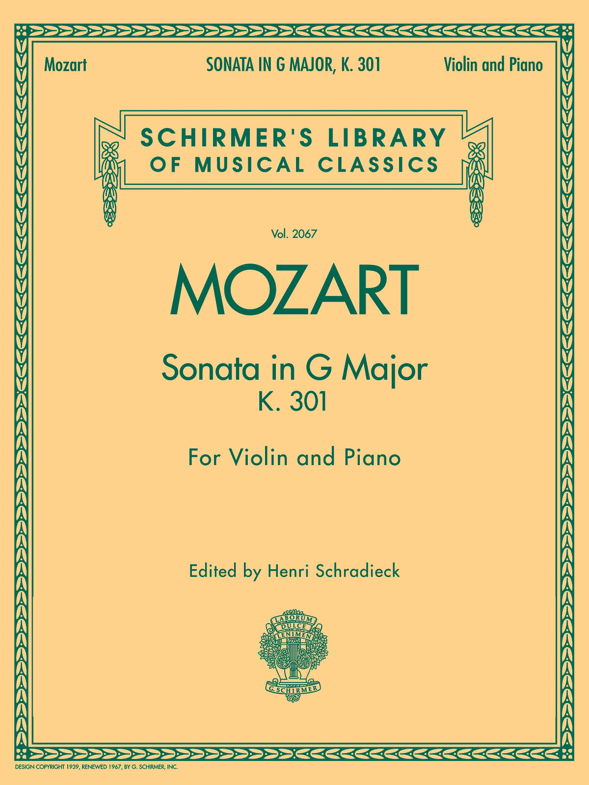 Mozart: Sonata in G Major KV301