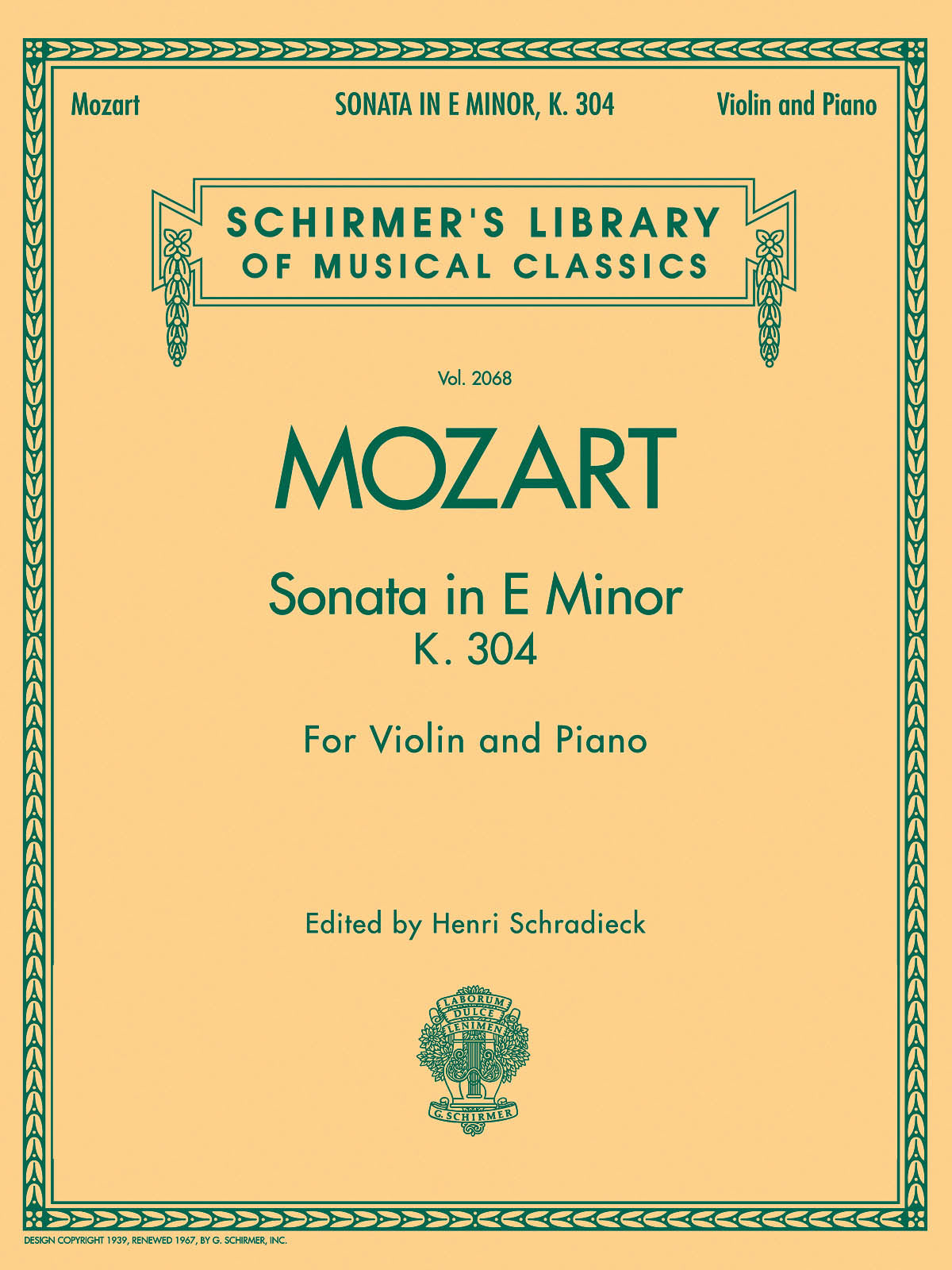 Mozart: Sonata in E Minor, K304
