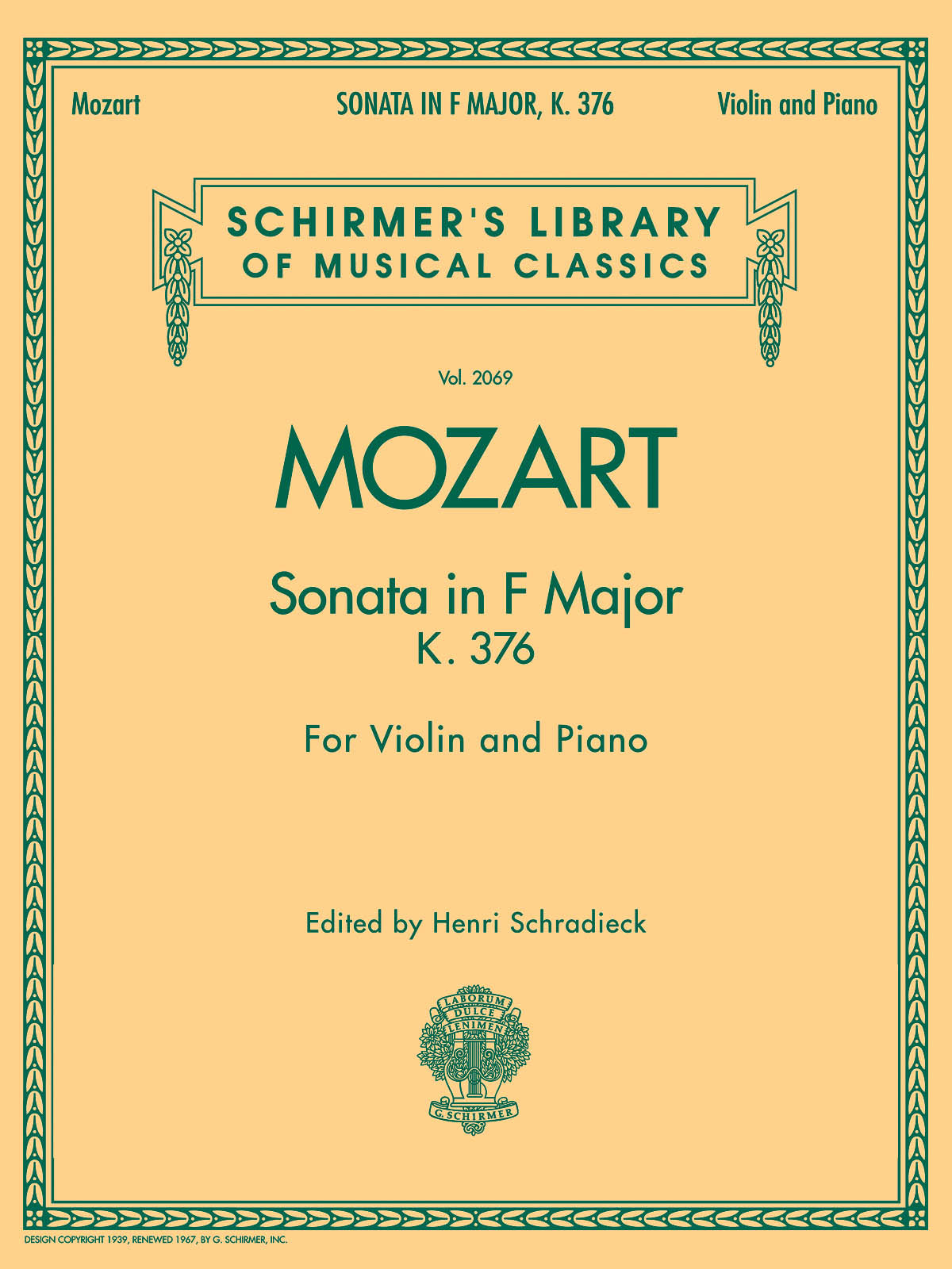 Mozart: Sonata in F Major, K376